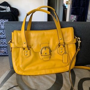 Yellow Coach Handbag